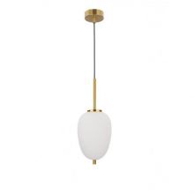 Lato lampa wisząca antyczny mosiądz-opal 1x5W E14
